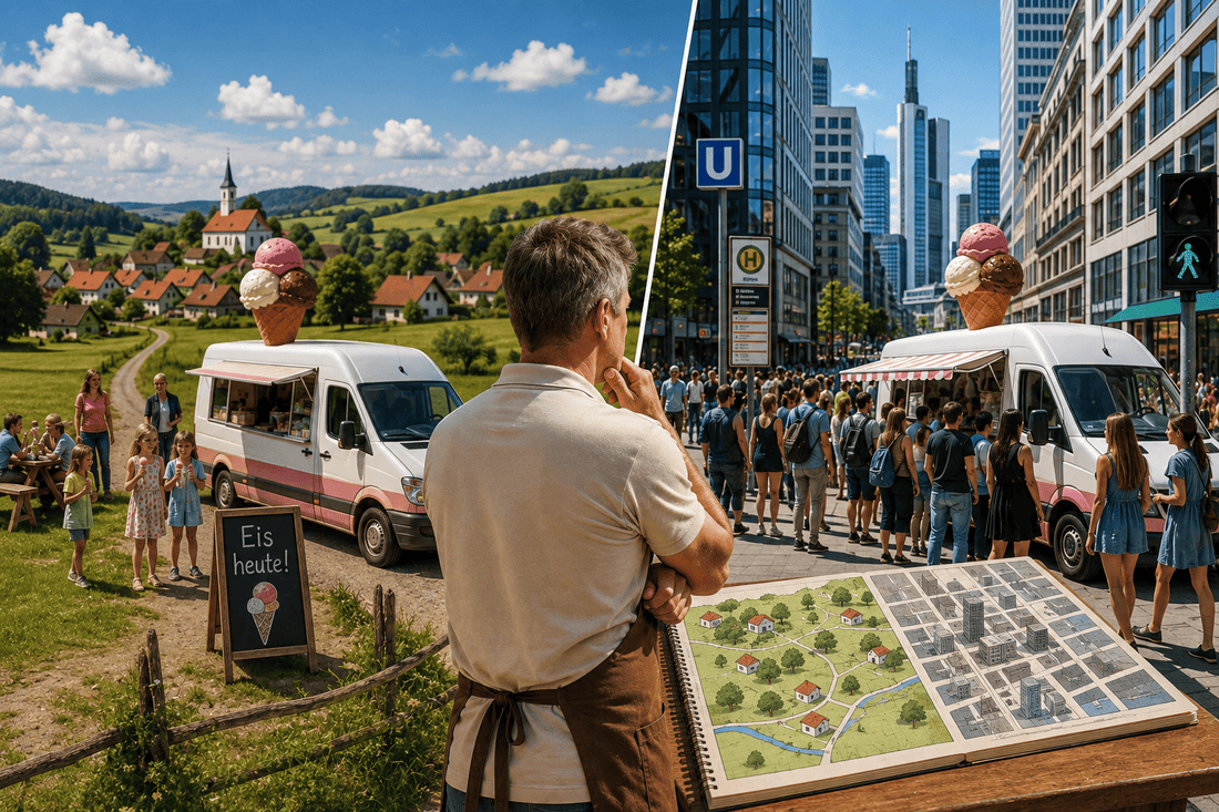 Dorf, Stadt oder Urlaubsregion – wo dein Eiswagen wirklich gebraucht wird