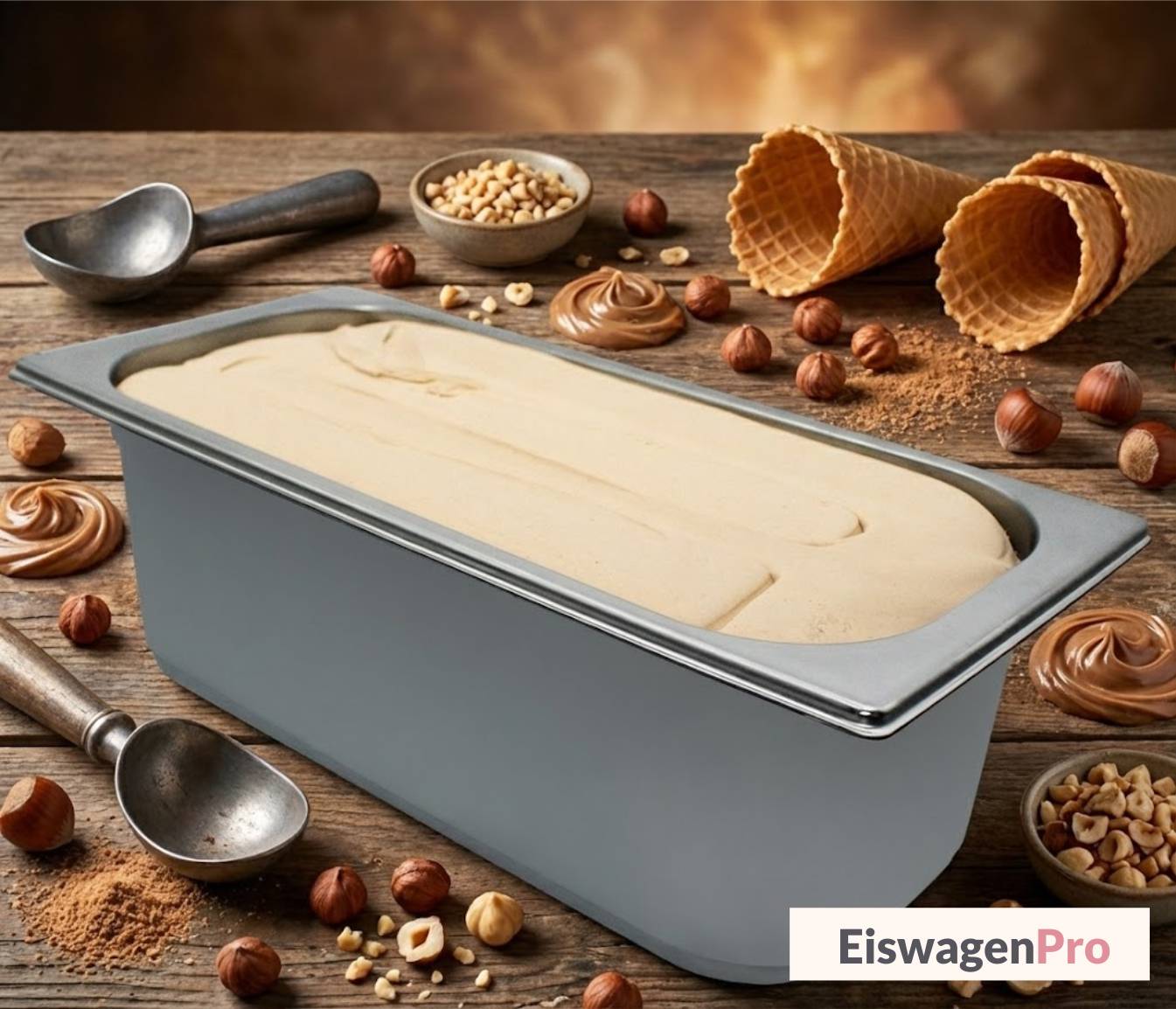 Milcheis Haselnuss Piemont 5l
